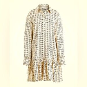 JCrew Amelia Popover Dress, Vintage Links, Size M, LIKE NEW/WORN ONCE